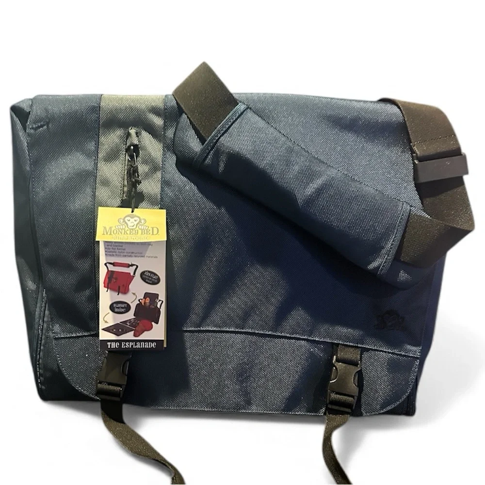 Monkey Bed Esplanade Zip Out Blanket Bag- Navy